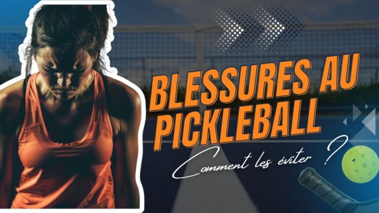 pickleball blessure